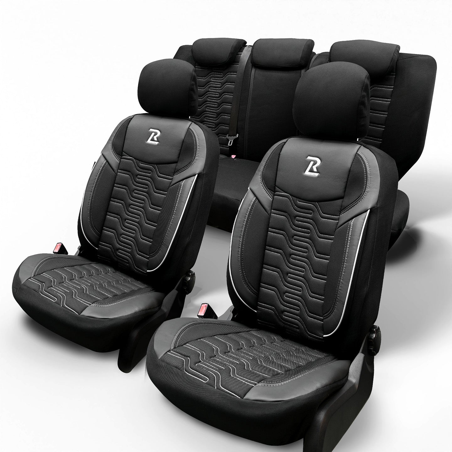 BERLIN car seat covers - Black and gray (SET)