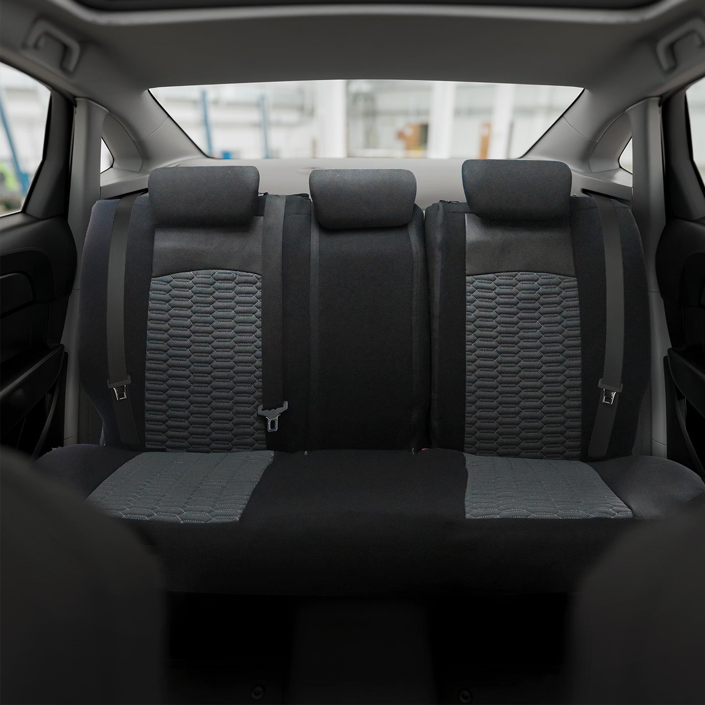 ZETA Car Seat Covers - Black and Gray