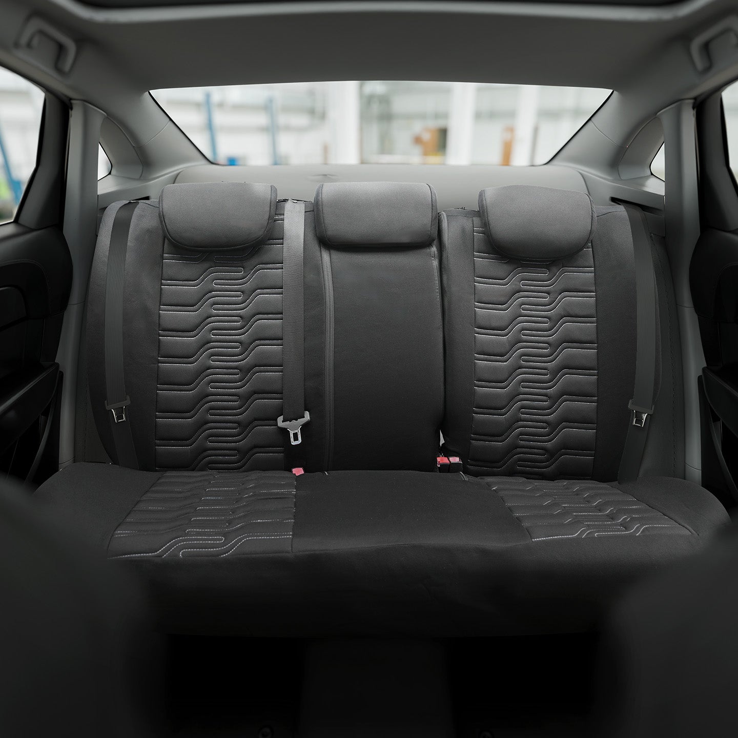 BERLIN car seat covers - Black and gray (SET)