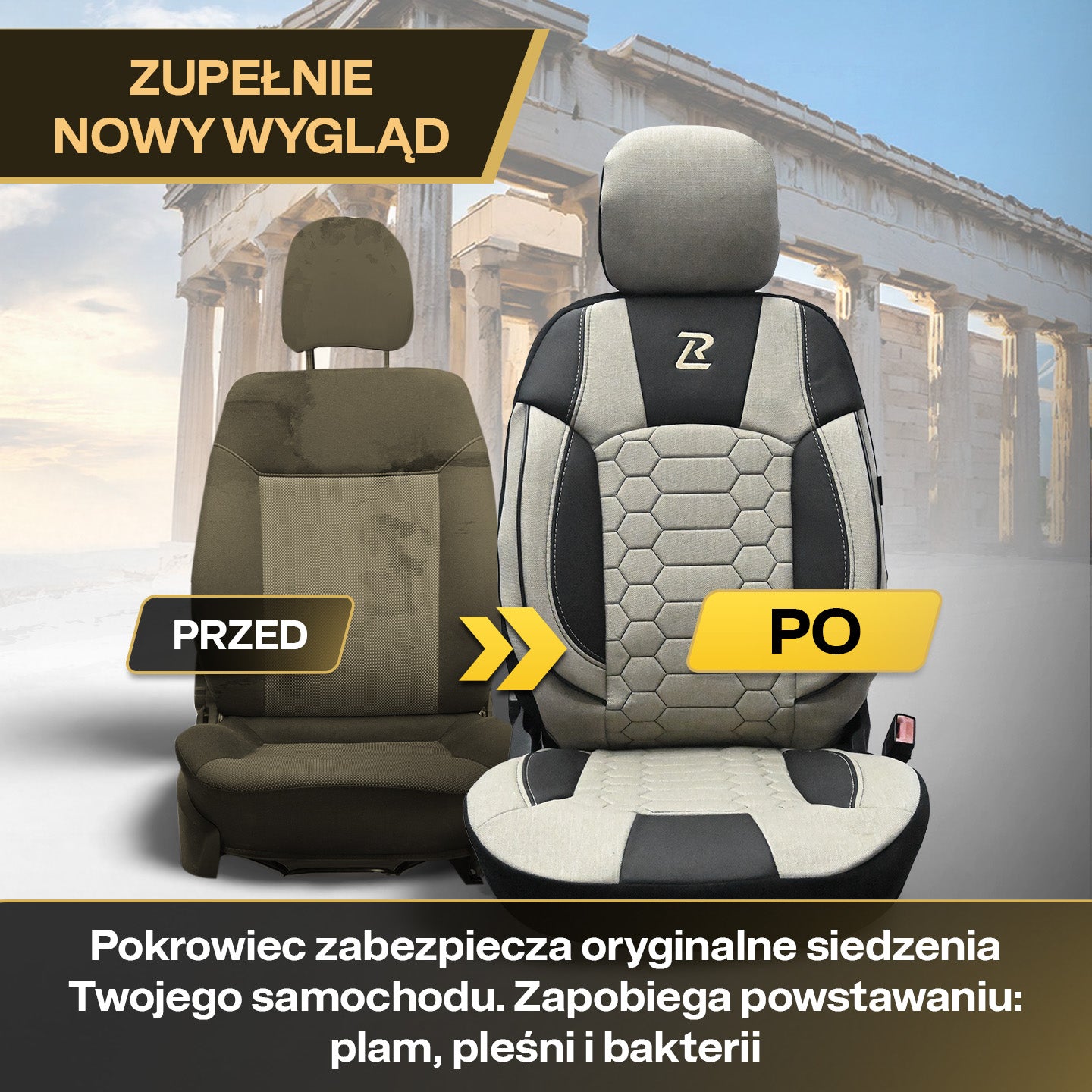 POKROWCE NA FOTELE DO SAMOCHODU LUCARO OLIMP