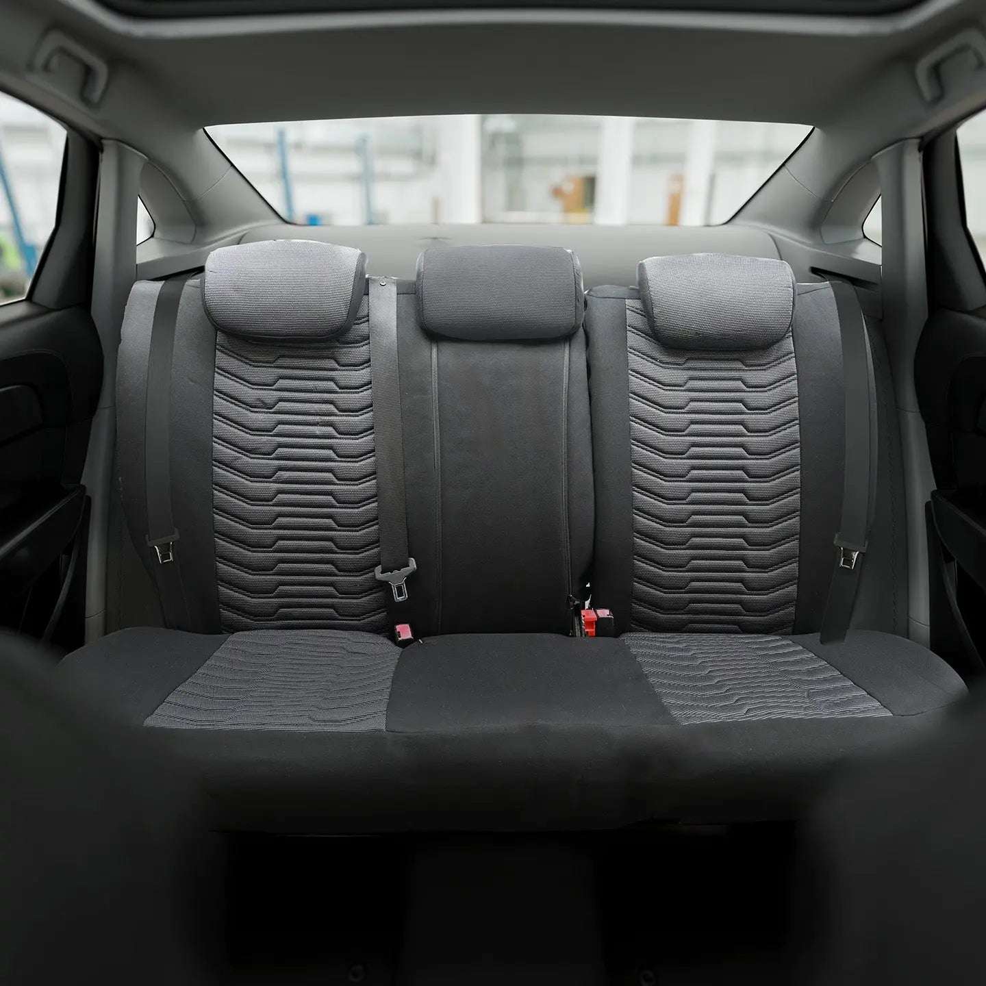 Pokrowce na fotele samochodowe PARIS - Szaro czarne (KOMPLET) 