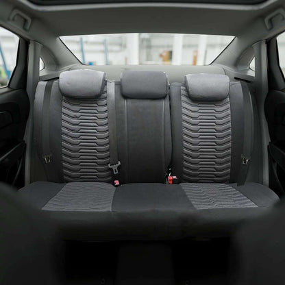 Pokrowce na fotele samochodowe PARIS - Szaro czarne (KOMPLET) 