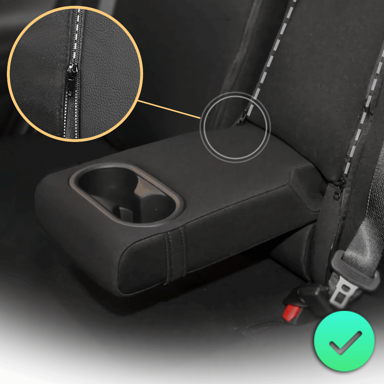 Pokrowce na fotele samochodowe VENEDIK - Beżowe (KOMPLET) 