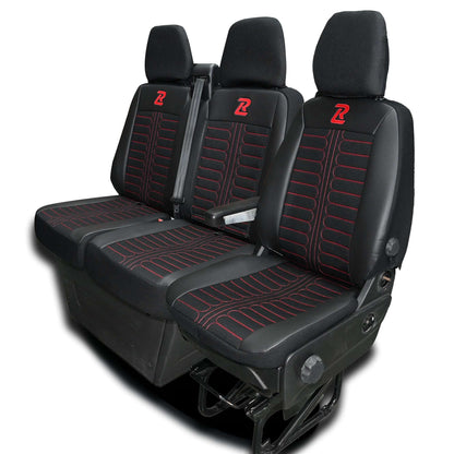 Pokrowce na fotele TORNADO Iveco Daily od 2014 1+2 - Czarny 