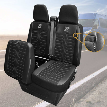 Pokrowce na fotele TORNADO Iveco Daily od 2014 1+2 - Czarno szary 