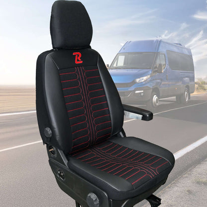 Pokrowce na fotele TORNADO Iveco Daily od 2014 1+2 - Czarny 