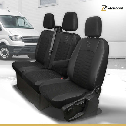 Pokrowce na fotele TORNADO Ford Transit, Transit Custom od 2013 1+2 CZARNY 