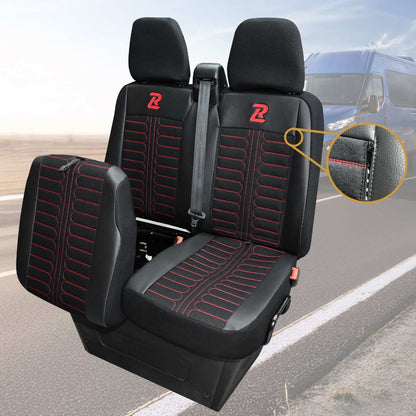 Pokrowce na fotele TORNADO Iveco Daily od 2014 1+2 - Czarny 