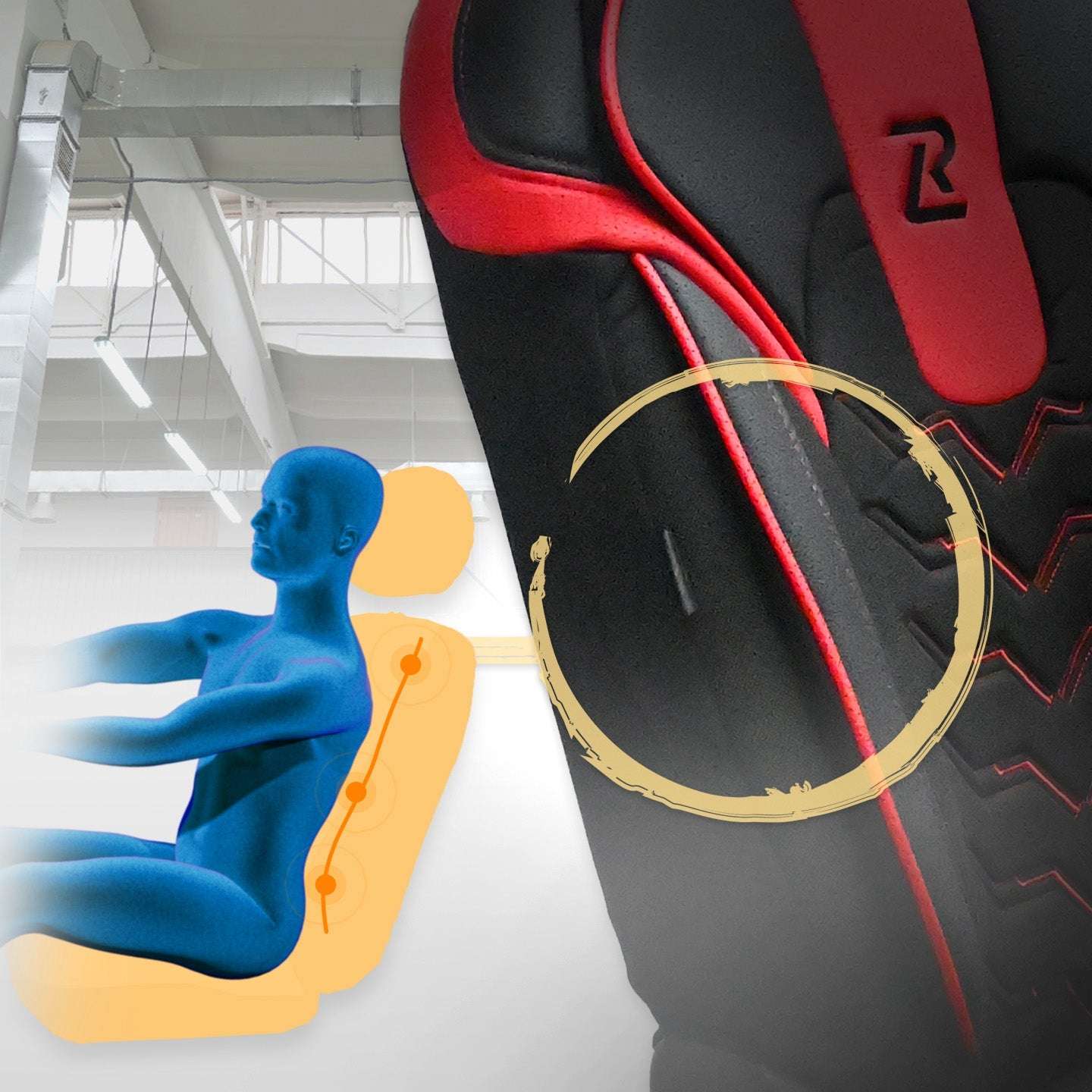 Pokrowce na fotele samochodowe OPTIMUS - CZARNO CZERWONY (KOMPLET) 