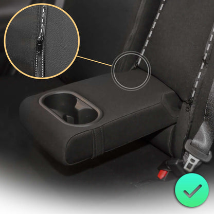 Pokrowce na fotele samochodowe AERO - Czarno Szary (PRZÓD) 