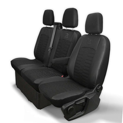 Pokrowce na fotele TORNADO Ford Transit, Transit Custom od 2013 1+2 CZARNY 