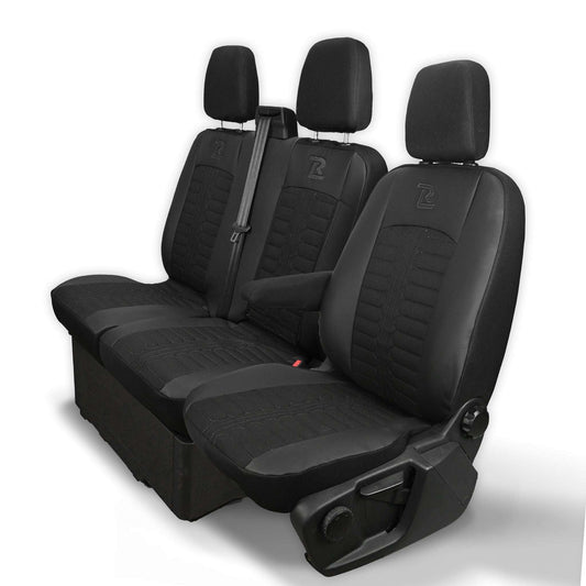 Pokrowce na fotele TORNADO Ford Transit, Transit Custom od 2013 1+2 CZARNY 