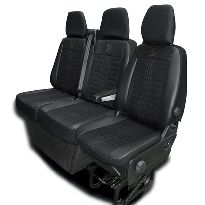 Pokrowce na fotele TORNADO Iveco Daily od 2014 1+2 - Czarny 
